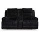 Higgesbee Onyx Power Reclining Living Room Set with Drop Down Table and USB Charging