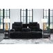 Higgesbee Onyx Power Reclining Living Room Set with Drop Down Table and USB Charging