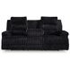 Higgesbee Onyx Power Reclining Living Room Set with Drop Down Table and USB Charging