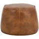 Noella Tobacco Tan Round Ottoman