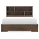 Architect Onyx Queen Bookcase Bed with LED