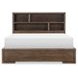 Architect Onyx King Bookcase Storage Bed with LED