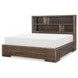 Architect Onyx King Bookcase Storage Bed with LED