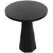Kliff Black 34" Round Concrete Top Outdoor Bar Table