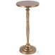 Langford Antique Gold Round Side Table