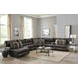 Como Steel Leather Modular Reclining Sectional