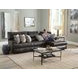 Como Steel Leather 3 Piece Reclining Modular Sectional with RAF Chaise