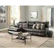 Como Steel Leather Modular Reclining Sectional