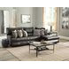 Como Steel Leather 3 Piece Reclining Modular Sectional with RAF Chaise