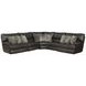 Como Steel Leather Modular Reclining Sectional