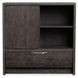 Kinsley Black Heron Sliding 4 Drawer Door Chest