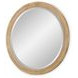 Torrance Aged Driftwood Round Dresser Mirror