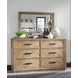 Torrance Aged Driftwood Rectangular Dresser Mirror