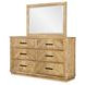 Torrance Aged Driftwood Rectangular Dresser Mirror