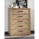 Torrance Aged Driftwood 5 Drawer Chest