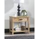 Torrance Aged Driftwood 1 Drawer Nightstand with USB Charging