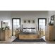 Torrance Aged Driftwood and Tangier Sterling King Upholstered Storage Panel Bed