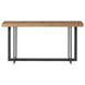 Eden Dune and Black 72" Rectangular Bar Table with USB Charging