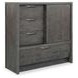 Kinsley Black Heron Sliding 4 Drawer Door Chest