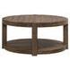 Broadmore Cobblestone Brown Round Cocktail Table