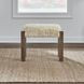 Broadmore Beige Upholstered Console Stool
