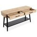 Craftsman Ridge Driftwood and Black Rectangular Sofa Table