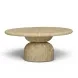 Cynthia Light Emperador Outdoor Round Coffee Table