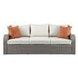 Salena Beige 82" Outdoor Sofa and 2 Ottomans