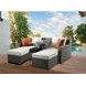 Salena Beige 82" Outdoor Sofa and 2 Ottomans