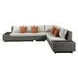 Salena Beige and Gray 5 Piece Outdoor Conversation Set