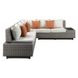 Salena Beige and Gray 5 Piece Outdoor Conversation Set