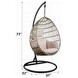 Vasant Cream Upholstered Outdoor Hanging Chair