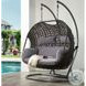 Vasant Fabric and Wicker Hanging Chair
