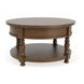Eastlake Whiskey Oak Round Occassional Table Set
