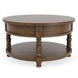 Eastlake Whiskey Oak Round Cocktail Table