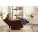 Vito Brown Rocker Power Recliner with Power Headrest And Lumbar