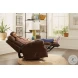 Vito Brown Rocker Power Recliner with Power Headrest And Lumbar