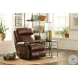 Vito Brown Rocker Power Recliner with Power Headrest And Lumbar