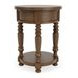 Eastlake Whiskey Oak Round Chairside Table