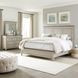 Ivy Hollow Weathered Linen and Dusty Taupe California King Panel Bed with Nailhead Trim