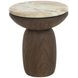Orlena Macchiato Outdoor Round End Table