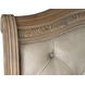 Marisol Fawn and Cream California King Leather Upholstered Sleigh Bed