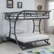 Stephan Gunmetal Full over Full Bunk Bed