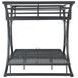 Stephan Gunmetal Full over Full Bunk Bed
