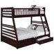 Ashton Cappuccino Twin Over Full Bunk Bed