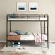 Carson Glossy Black Twin Over Twin Bunk Bed