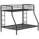 Carson Glossy Black Twin Over Full Bunk Bed