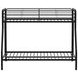Carson Glossy Black Twin Over Full Bunk Bed
