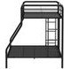 Carson Glossy Black Twin Over Full Bunk Bed