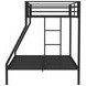 Alevera Black Twin Over Full Bunk Bed